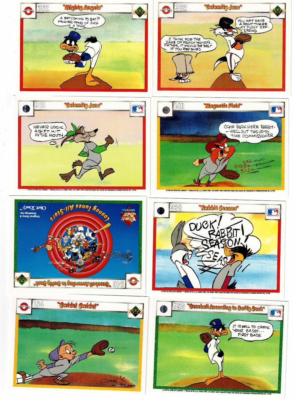 1990 Comic Ball Looney Tunes 13 Cards Reminds me of  ole Funnies in Newspapers!2